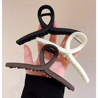 Pactiv 3.5 Inch Hair Claw Clips Large No Slip Big Matte Jaw Butterfly Clip For Thin Fine Thick Hair Women And Girls (Pack Of 3) Multicolor
