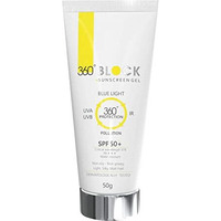 360 Block Sunscreen Gel Spf 50+ - Protects From Uva, Uvb, Infra-Red Radiation (Ir), Blue Light & Atmospheric Pollutants