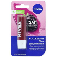 Nivea Blackberry Shine Lip Balm, 4G Blister Pack