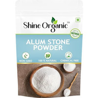 Shine Organic Pure Alum Stone Powder For Face, Skin, Shaving, Teeth, Water Purification | Fitkari Powder | Phitkari Alum Stone Powder (100Gm)