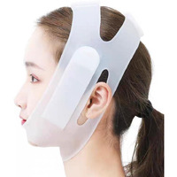 Cubiz Silicone V Face Face Lift Up Belt Bandage Thin Belt Face Lift Band Mask Double Chin Reducer For Women And Men