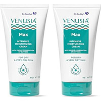 Dr. Reddy's Venusia Max Intensive Moisturizing Cream | Dermatologist Recommended For Dry To Very Dry Skin | Clinically Proven For Up To 24 Hrs. Moisturization | For Face & Body | Cocoa Butter, Mango Butter & Aloe Butter | 150G (Pack Of 2)