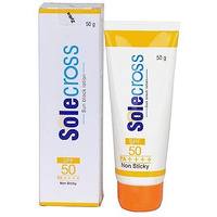 Solecross Sun Block Lotion - Spf 50+ Pa++++ | Non-Sticky Formula Based Water Resistant Sunscreen| Protection Against Uva/Uvb Rays 50G (Pack Of 2) (Solecross (Pack Of 2))