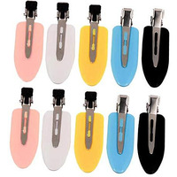 Street27 Multicolor No Bend Hair Clips Pin Curl Clips Makeup No Crease Hair Clips For Women (Pack Of 10)