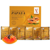 Nutriglow Natural's Advanced Pro Formula Papaya Facial Kit For Glowing Skin Cleanup Kit For Even Skin Tone, 60Gm