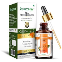 Ayuzera Seabuckthorn Oil 10Ml | Face And Hair Serum | Sea Buckthorn Nourishing Oil | Omega 3,6,7 & 9 | Collagen Boosting | For Dull Skin & Fine Lines & Dark Spots | For Smooth, Glowing Skin (Pack Of 1)