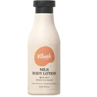 Vilvah Store Milk Body Lotion, Repairs Skin Barrier, 48Hr Moisturization, Intense Hydration With Oat Milk, Ceramides And Olive Squalane, For Men And Women, All Skin Types, 250Ml
