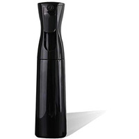 Zerostage Black Hair Spray Water Bottle Continuous Pressurized 360 Fine Mist Sprayers Refillable Empty Plastic Mister For Skin Care Hairstyling Plants Cleaning 300Ml 10Oz