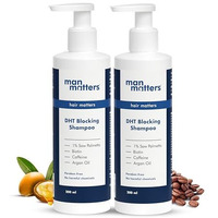 Man Matters Double Dht Blocking Anti Hair Fall Shampoo With Saw Palmetto, Caffeine, Biotin & Argan Oil, Therapeutic Grade & Dermatologically Formulated (Pack Of 2)