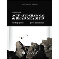 Sea Soul Detox Peel-Off Mask - 20 G | With Activated Charcoal & Dead Sea Mud | Brightens Skin, Unclogs Pores & Enhances Radiance | Deep Cleansing Face Mask