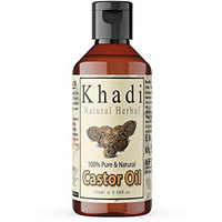Khadi Natural Herbal Castor Oil For Hair Growth | Cold Pressed Castor Oil For Skin And Healthy Hair Growth | Pure And Natural Castor Oil (Pack Of 100Ml)