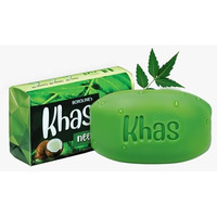 Boroline Khas Neem Soap-Natural Cleansing & Detox | With Neem,Vetiver, Coconut Oil (4 + 1 Pack)