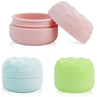 Maycreate 3Pcs Silicone Cream Jars For Travel 20Ml Cream Dispenser Refill Travel Bottles For Toiletries, Leakproof Small Travel Containers For Face Body Hand Cream, Shampoo, Powder