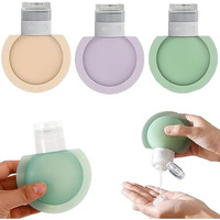 Vaidue Leakproof Silicone Lotion Bottle 3Pcs Set (60Ml) | Reusable Portable Travel Bottles For Toiletries | Squeeze Container Dispenser Cosmetics Silicone Bottle For Shampoo, Lotion, Soap, Liquids