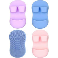 Face Scrubber For Women And Men,Silicone Facial Cleansing Brush For Deep Cleansing And Exfoliating Soft Face Brush, Facial Cleansing Brush, Acne Blackheads Removing Pack Of 2 (Multi Coloure)