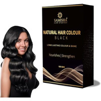 Natural Hair Colour Without Chemical Samisha Natural Black Hair Colour | Ammonia Free Hair Colour Damage Free | Organic Hair Colour With 6 Herbal Extracts 100% Grey Coverage & Long Lasting Herbal Hair Colour For Women