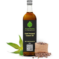 Village-Organica Cold Pressed Castor Oil, Hexane Free & Unadulterated, Natural & Pure For Hair, Skin & Eyelash, Hair Oil In Glass Bottle - 500Ml