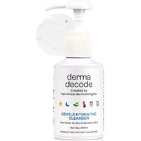 Derma Decode Gentle Hydrating Cleanser, Face Wash For Dry Skin & Sensitive Skin | Safe For Kids, Cleanses Oil & Dirt, No Over-Drying| Hyaluronic Acid + Aloe + Ceramides Face Wash | Unisex- 100Ml