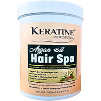 Keratine Professional Argan Oil Hair Spa|Enriched With Deep Hydrating Argan Oil,Olive Oil Hair Mask For Dry,Damaged,Color Treated&Curly Hair|Sulfate,Paraben,Cruelty Free|Made In India,1 Count