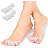 Dingger Toe Separator For Feet Toe Spacers Correct Toes Yoga Silicone Hammer Toe Corrector For Women & Men Correct Toe Straighteners For Overlapping Toes (All Finger Toe Separator)