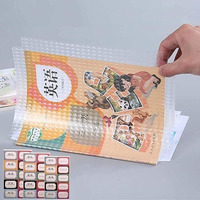 Catron Transparent Book Binding Cover | 30 Pcs - 3 Different Sizes -10 Each | Waterproof Craft Diy Book Cover | For School, Office, Student Book Cut Self Adhesive Sticker Book Protective (Pack Of 30)
