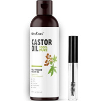 Nankings Cold Pressed Castor Oil 250Ml -100% Pure And Natural For Hair | Skin Care | Nails, Eyebrows And Eyelash Care | Mascara Tube