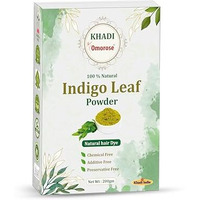Khadi Omorose Indigo Leaf Powder For Black Hair | 200 Grams | Natural Hair Color, Chemical Free | Resealable Zipper Stand Pouch |