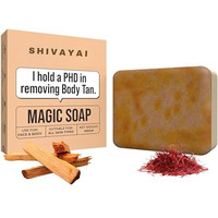 Original Sandalwood & Saffron Magic Soaps For Bath | Paraben Free | Chandan & Kesar Bath Soap | Handmade Soaps For Glowing Skin | Brightening Soap For Men & Women (Sandalwood & Saffron Soap)(100 Gram X 1 Soap)