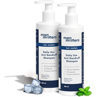 Man Matters Daily Use Anti Dandruff Shampoo (400Ml) | Ph 5.5 | Soothes Scalp Irritation, Reduces Dandruff & Flaking | With Zinc Pyrithione, Climbazole & Piroctone Olamine