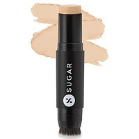 Sugar Cosmetics - Ace Of Face - Matte Foundation Stick - 10 Latte (Light Foundation With Warm Undertone) - Waterproof, Full Coverage Foundation For Women With Inbuilt Brush - 12 G