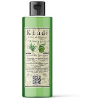 Khadi Natural Herbal Aloevera Shampoo For Healthy & Shiny Hair | Cleans Dandruff | Control Hair Fall With 7 Herbal Ingredients | Paraben & Sls Free Shampoo | For Women & Men 200Ml