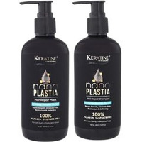 Nano Plastia Hair Repair Shampoo & Mask Combo 300 Ml Each| Intensively Nourishes The Hair | Sulphate & Paraben Free