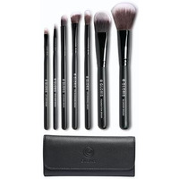 Doris Brown Makeup Brush Set Of 7Pcs For Face, Foundation, Eyes & Lips.