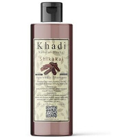 Khadi Natural Herbal Shikakai Shampoo | Enriched With Natural Cleansing, Strengthening & Nourishing Properties | Act As Gentle Cleanser Removes Dirts,Oils & Impurities From Scalp Provides Soft & Shiny Hair | Paraben & Sls Free Regular Use Shampoo For Women & Men 200Ml
