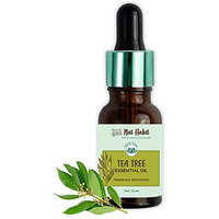 Nat Habit 100% Pure Tea Tree Essential Oil With Melaleuca Alternifolia For Hair & Skin, Steam Distilled,Diffuser Oil, Natural & Therapeutic Grade - 15 Ml