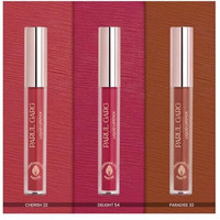 Parul Garg Beauty Bold Matte Liquid Lipstick Trio  Paradise (Brown), Cherish (Rose Pink) & Delight (Berry Pink) | Smudge-Proof, Long-Lasting & Vegan | Medium To Deep Skin Tones | 2.5Ml Each | Gift Potli