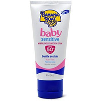Banana Boat Sunscreen Lotion Combination Skin Uva & Uvb Protection Pa++++ Very Water And Sweat Resistant (Baby Sensitive Spf 50 Pa+++, 90Ml)