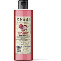 Khadi Natural Herbal Onion Shampoo For Hair Growth | Anti Dandruff Hair Fall Control Shampoo With Amla, Aloevera And Vitamin E Extract Strength Hair Pack Of 200Ml