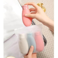 Nibbler Travel Bottles For Toiletries, Pack Of 3 Travel Shampoo Bottle Set, Travel Containers For Toiletries, Small Bottles Leakproof Mini Travel Essentials -60Ml (Style 1)