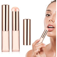 Maycreate 2Pcs Silicone Lip Applicator Silicone Lip Brush Lip Balm Lipstick Applicator With Dustproof Cap For Lipstick, Lip Gloss, Lip Tint, Lip Mask, Concealer Applicator - Pink
