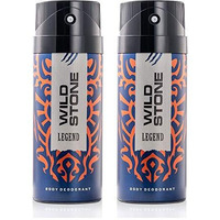 Wild Stone Legend Deodorants For Men, Long Lasting Masculine Body Spray, Pack Of 2 (225Ml Each)