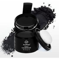 Stylemake Enrich Hairline Powder For Women & Men | Root Touch Up For Grey Hair | Toppers | Cover-Up Powder | Instantly Covers Loss, Patches, And Grey On Beard (Black, 4 G)