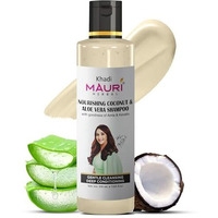 Khadi Mauri Herbal Nourishing Coconut & Aloe Vera Shampoo | Prevents Hairfall, Boosts Shine | Ideal For Men & Women | Sles & Paraben Free | 210 Ml