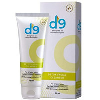 D9 Detox Facial Cleanser Face Wash | All Skin Types | Purifies/Soothes/Refreshes With Ceramide & Niacinamide | Designed By Dermatologists | Men & Women | 75Ml