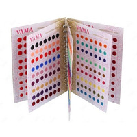 Vama Fashions Simple Plain Round Multicolour Forehead Sticker Kumkum Spiral Bindi Booklet For Women & Girls (Medium Bindi Small Book - 504 Bindis)