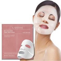 Bio-Collagen Real Deep Hydrating Overnight Face Mask, Korean Face Mask For Pigmentation Hydrogel Mask, Pore Minimizing, Elasticity Improvement, 34G (Pack Of 1)
