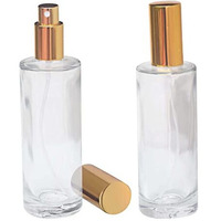 Pure Source India Refillable Perfume Glass Bottles With Spray Pump For Perfume Essential Oils Aromatic Water Blend 100 Ml, Set Of 2 Pcs, Clear