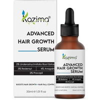 Kazima Advanced Hair Growth Serum | 2% Lindera Strychnifolia + 3% Redensyl + 4% Anagain & 2% Procapil | Reduces Hairfall, Boosts Hair Growth, Improves Hair Density | Hair Serum For Men & Women | 30 Ml