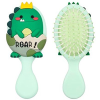 Palay Toddler Hair Brush Girls Paddle Hair Brush 3.1 Inches Kids Hair Brush Small Hair Brush Scalp Massager Hair Brush Cartoon Dinosaur Hair Brush