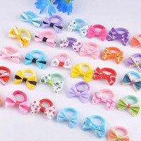 Neobaby Hair Bows For Girls & Toddlers  Elastic Ponytail Holders, Rubber Bands Hair Accessories For Women, Girls & Babies (Assorted, Pack Of 40 Pairs)